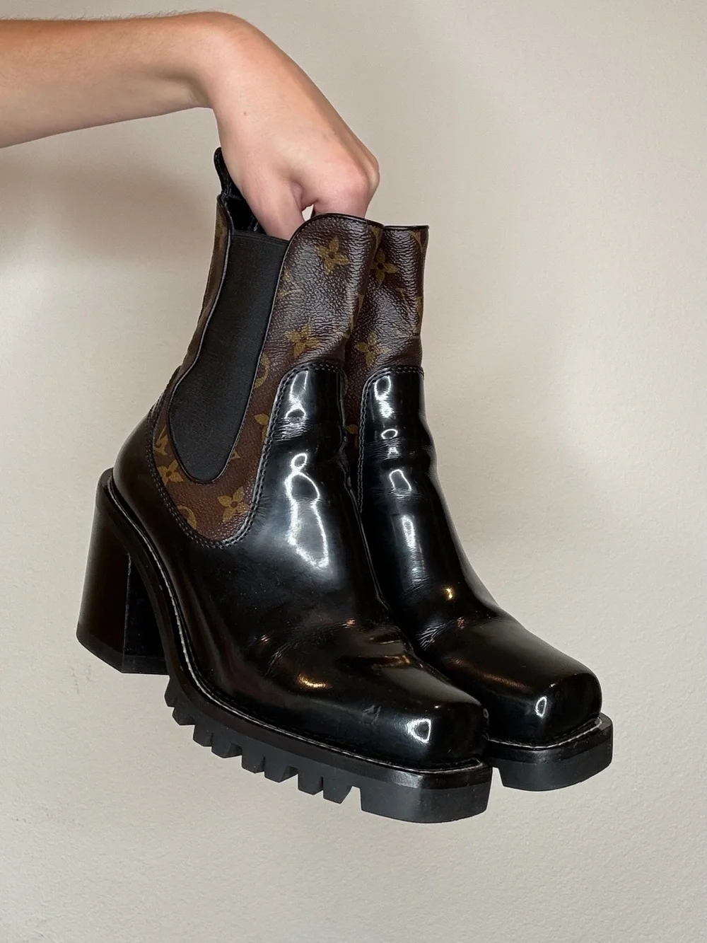 Louis Vuitton heeled boots